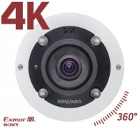 BD3990FL2 IP-камера 12Мп Exmor R купольная панорамная с Fisheye объективом 1.65 мм и ИК-подсветкой
