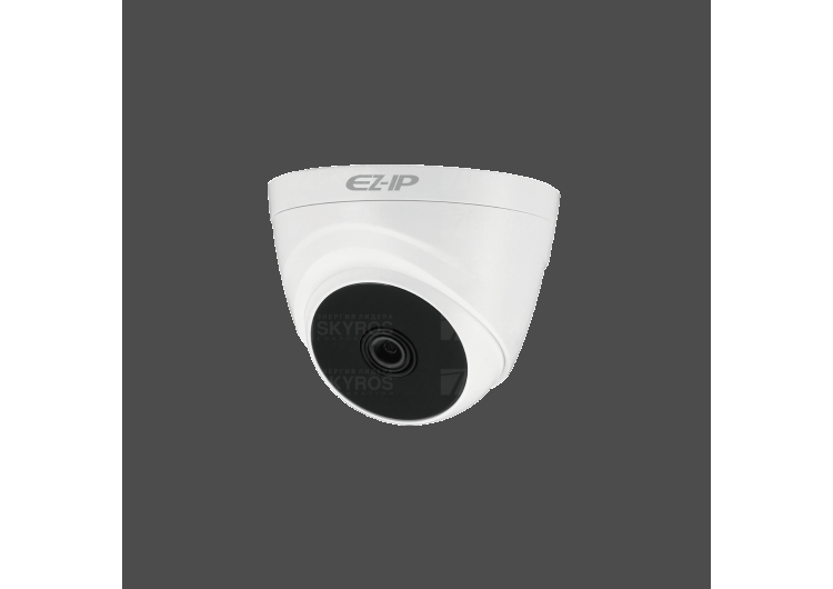 EZ-HAC-T1A21P-0360B Видеокамера мультиформатная уличная купольная 2Мп с объективом 3.6 мм (пластик)