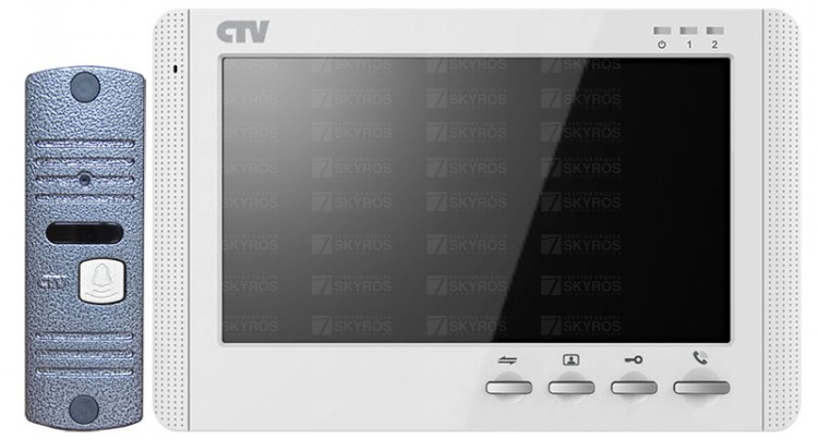 CTV-DP1704MD W Комплект цветного видеодомофона цв. корпуса - белый