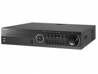 DS-8132HUHI-K8 32-х канальный гибридный HD-TVI регистратор для  аналоговых, HD-TVI, AHD и CVI камер + 16 каналов IP@8Мп (до 40 каналов с полным замещением аналоговых каналов)