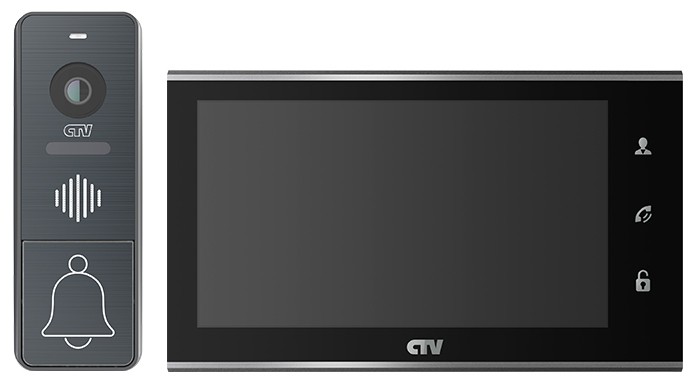 CTV-DP4707 IP B Комплект цветного видеодомофона  формата IP черный