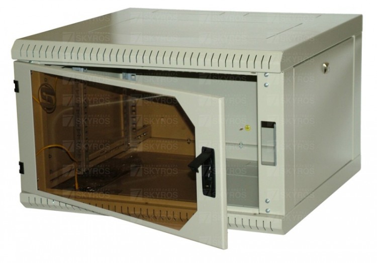 RECW-096AB-GY Шкаф настенный двухсекционный глубиной 660мм со съемными боковыми стенками, серый AESP