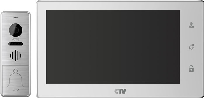 CTV-DP3701 Комплект видеодомофона цв. корпуса - белый