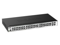 DL-DGS-1510-52/A1A Настраиваемый стекируемый коммутатор SmartPro уровня 2+ с 48 портами 10/100/1000Base-T, 2 портами 1000Base-X SFP и 2 портами 10GBase-X SFP+