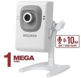 B12C (16 mm) IP-камера 1Мп миниатюрная кубическая с фиксированным объективом 16 мм и микрофоном