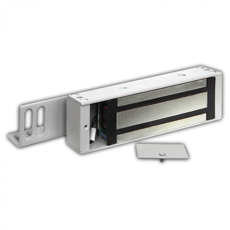 М2-400   электромагнитный замок, 400кг удержания, 12 В/0,4 А, 190х55х35 мм, уголок в комплекте, цвет коричневый, отсек для контроллера Z-5R