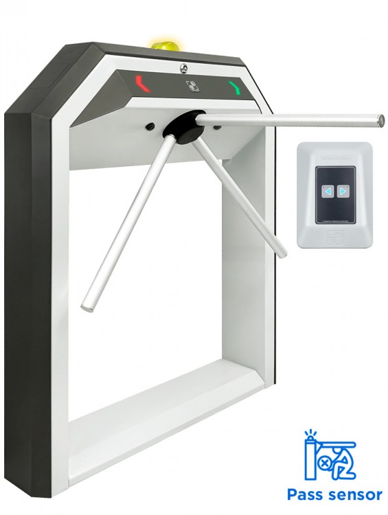 Комплект тумбового турникета «STR-03C» (Состоит из Тумбы турникета STR-03, комплекта преграждающих планок PPA-06R, проводного пульта TW-02)