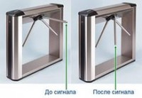 PERCo-TB01.1A Турникет тумбовый эл/мех в комплекте с автоматическими преграждающими планками Антипаника и встроенными считывателями для эксплуатации в закрытых помещениях.