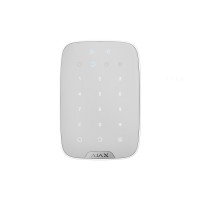 KeyPad Plus Беспроводная клавиатура для управления охраной с помощью карт и брелоков. Белый