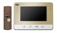 CTV-DP401 CH Комплект видеодомофона цв. корпуса - шампань
