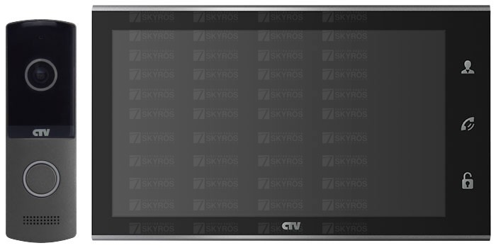 CTV-DP2101 Комплект цветного IP видеодомофона цв. корпуса - черный