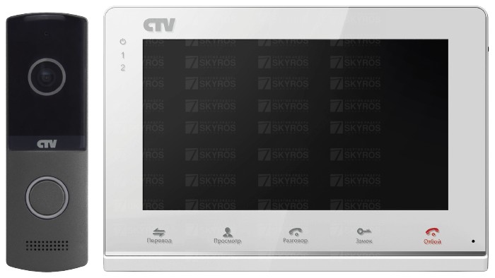 CTV-DP2700IP NG Комплект цветного IP видеодомофона цв. корпуса - белый