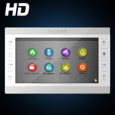 Atlas Plus HD (White) XL HD Видеодомофон c поддержкой 1080P адаптированный для работы с цифровыми подъездными домофонами: дисплей 10" TFT;  сенсорные кнопки; возможность работы в гибридном режиме AHD/TVI/CVI/Аналог