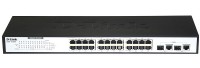 DL-DES-1026G/E1A Коммутатор неуправляемый с 24 портами 10/100Base-T и Uplink 2 портами 100/1000 Base-X SFP, 1 портом 10/100/1000 Base-T