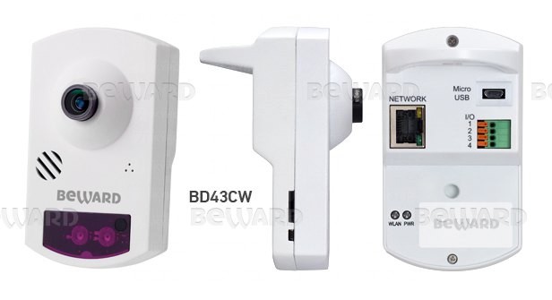 BD43CW (8 mm) IP-камера 2Мп миниатюрная кубическая беспроводная с фиксированным объективом 8 мм микрофоном и динамиком