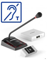 Stelberry S-440 Комплект переговорного устройства клиент-кассир с усилителем индукционной петли для слабослышащих и выходом для записи переговоров