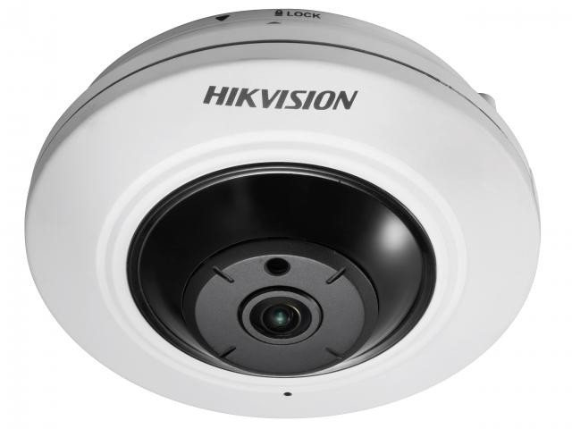 DS-2CD2955FWD-I (1.05mm) 5Мп fisheye IP-камера c EXIR-подсветкой до 8м