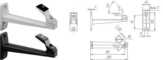 MB20 кронштейн (сер)