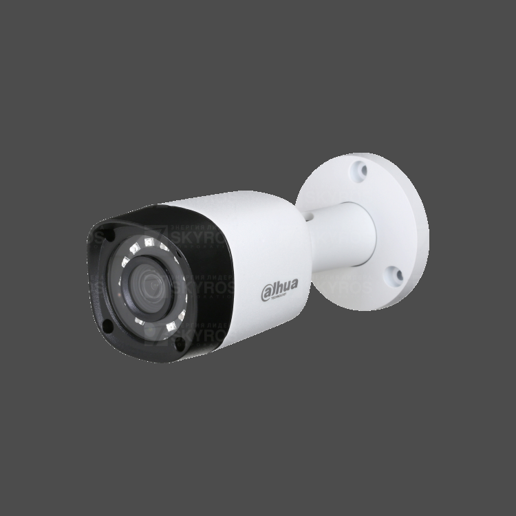 DH-HAC-HFW1100RMP-0600B-S3 Видеокамера HDCVI Уличная цилиндрическая мультиформатная (4 в 1) 720P