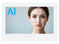 CTV-M4704 AI W  Цветной монитор с AI-функциями: распознаванием лиц и детекцией человека. Цвет белый.