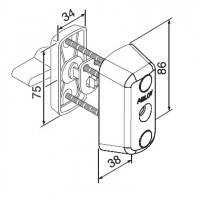 Abloy CY066C/111007 Цилиндр ключ-ручка