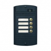 4-х проводная; антивандальная врезная в/панель 4-х абонентная; с ИК подветкой до 0,6м, матрица 1/3 AVC-424 (PAL) 4-х проводная врезная в/панель 4-х абонентная, антик