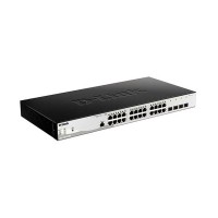 DL-DGS-1210-28/ME/P/B2A Управляемый L2 коммутатор с 24 портами 10/100/1000Base-T и 4 портами 1000Base-X SFP (24 порта PoE 802.3af/at, PoE?бюджет 193 Вт)