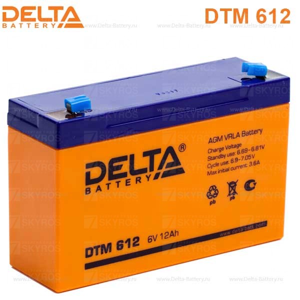 Аккумулятор DTM612 на 12Ач