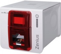 ZN1U0000RS MB1 Принтер Zenius Classic, без опций, USB, в комплекте: 1 цветная лента,100 карт, eMedia Standart (красный) Evolis