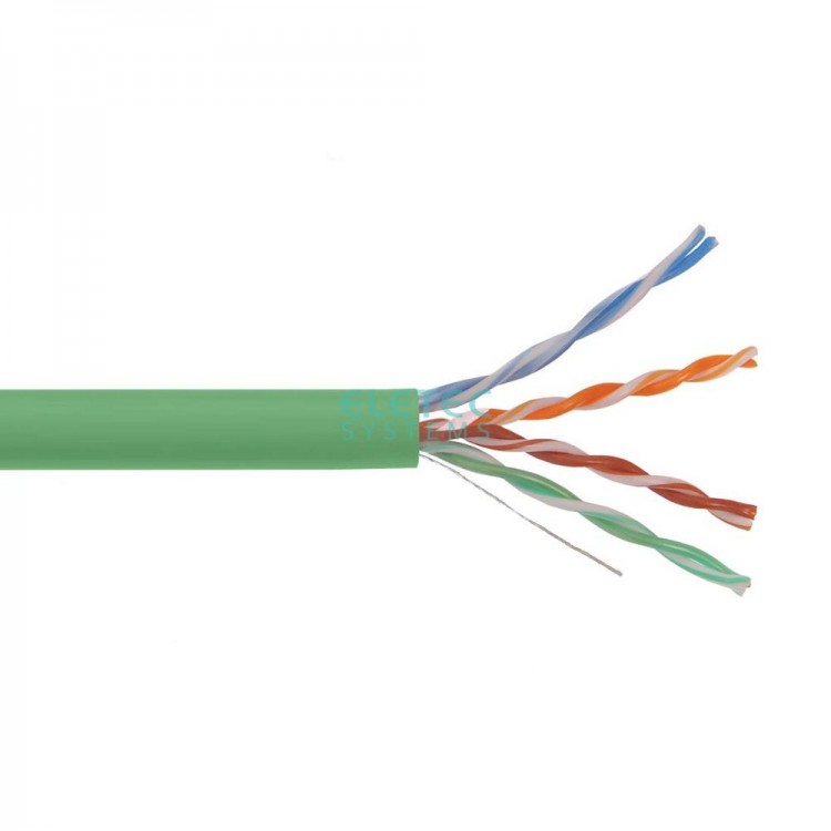 Кабель UTP 5E Eletec 4x2xAWG24, зеленый, 305м, медь, Россия