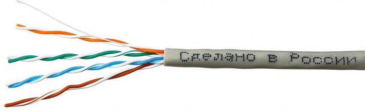 Кабель витая пара категории 5е SkyNet Light UTP indoor 4x2x24AWG Cu