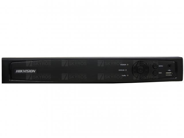 DS-7204HQHI-K1/P 4-х канальный гибридный HD-TVI регистратор с поддержкой PoC камер Hikvision