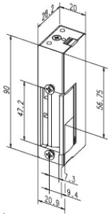 34-Е91 Защелка 12V DC, нормально-открытая