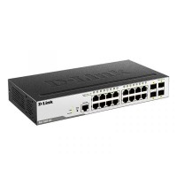 DL-DGS-3000-20L/B1A Управляемый L2 коммутатор с 16 портами 10/100/1000Base-T и 4 портами 1000Base-X SFP