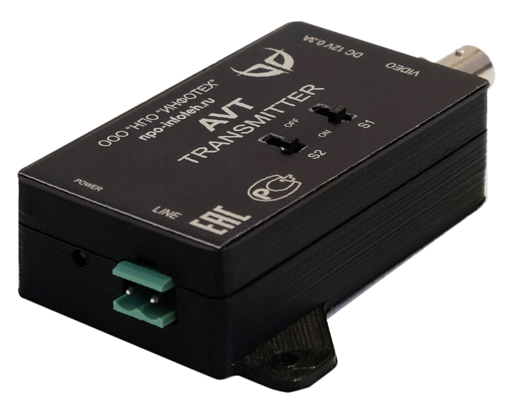 AVT-4KTX801TVI Активный передатчик 8Mp/5Mp/4Mp HDTVI видеосигналов до 800 метров