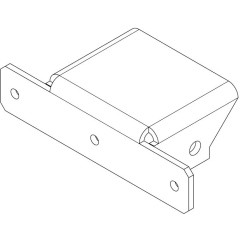 PERCo-MB-16.6 НакладкаТ - образная (секция - стена)