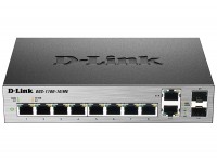 DL-DGS-1100-10/ME/A2A Коммутатор управляемый L2 с 8 портами 10/100/1000Base-T и Uplink 2 комбо-портами 100/1000BASE-T/X SFP