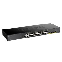 DL-DGS-1250-28X/A1A Настраиваемый L2 коммутатор c 24 портами 10/100/1000Base-T и 4 портами 10GBase-X SFP+