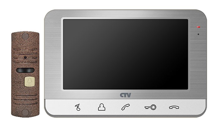 CTV-DP701 S Комплект видеодомофона цв. корпуса -  серебро