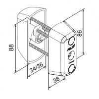 Abloy CY065C/111007 Цилиндр  ключ-ключ