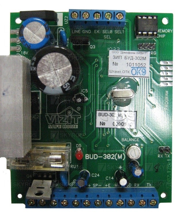 ЗИП БУД-302М Плата печатная  в сборе