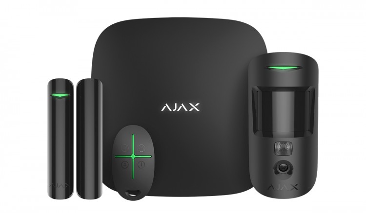 Комплект сигнализации Ajax StarterKit Cam. Черный