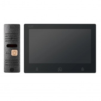 Комплект  видеодомофона из вызывной панели и Монитора CTV-DP3713 Astra Plus Kit WBr, цв.корпуса-белый, панель-бронза CTV-DP3713 Astra Plus Kit WBr Комплект, цв.корпуса-белый, панель-бронза