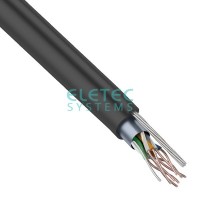 Кабель FTP 5E Eletec 4x2xAWG24 наружный с тросом (многопроволочный 7х0,4), 305 м, медь