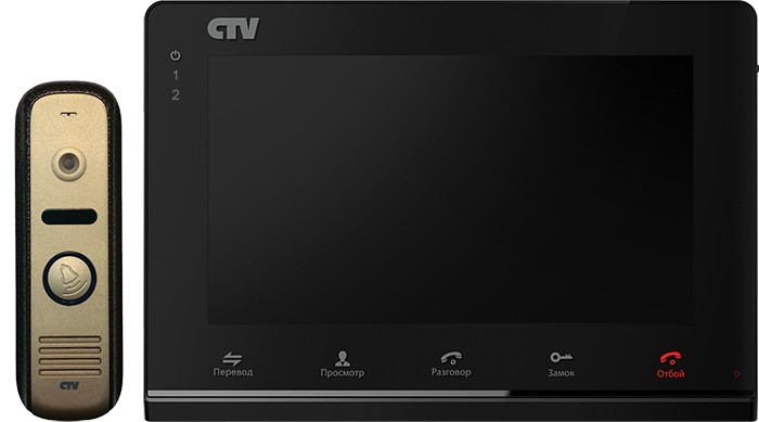 CTV-DP2700IP Комплект цветного IP видеодомофона цв. корпуса - черный