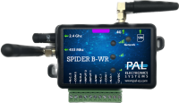 SPIDER-B-WR GSM/Bluetooth-модуль для ворот и шлагбаума, 28000 пользователей, 2 реле, 2 входа. Управление через звонок, моб. приложение и некопируемые пульты.