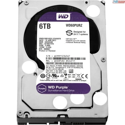 WD60PURZ Жесткий диск SATA 6TB 6GB/S 64MB