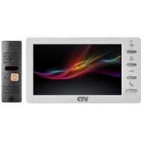 CTV-DP1701 S B Комплект  видеодомофона (вызывная панель CTV-D10 Plus и  монитор CTV-M1701 S, черный)