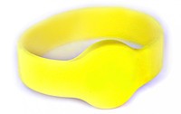 Браслет EM, IL-10D54EY, силиконовый, без застёжки (жёлтый, детский)