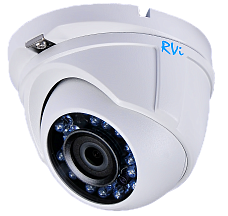 RVi-HDC311VB-AT Купольная антивандальная HDTVI видеокамера 2.8 мм (переключение TVI-аналог)